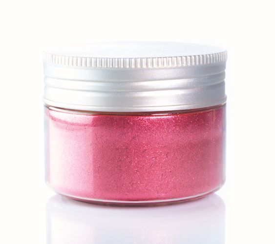 Lebensmittelfarbe Pailetten metallic rubin (25g)