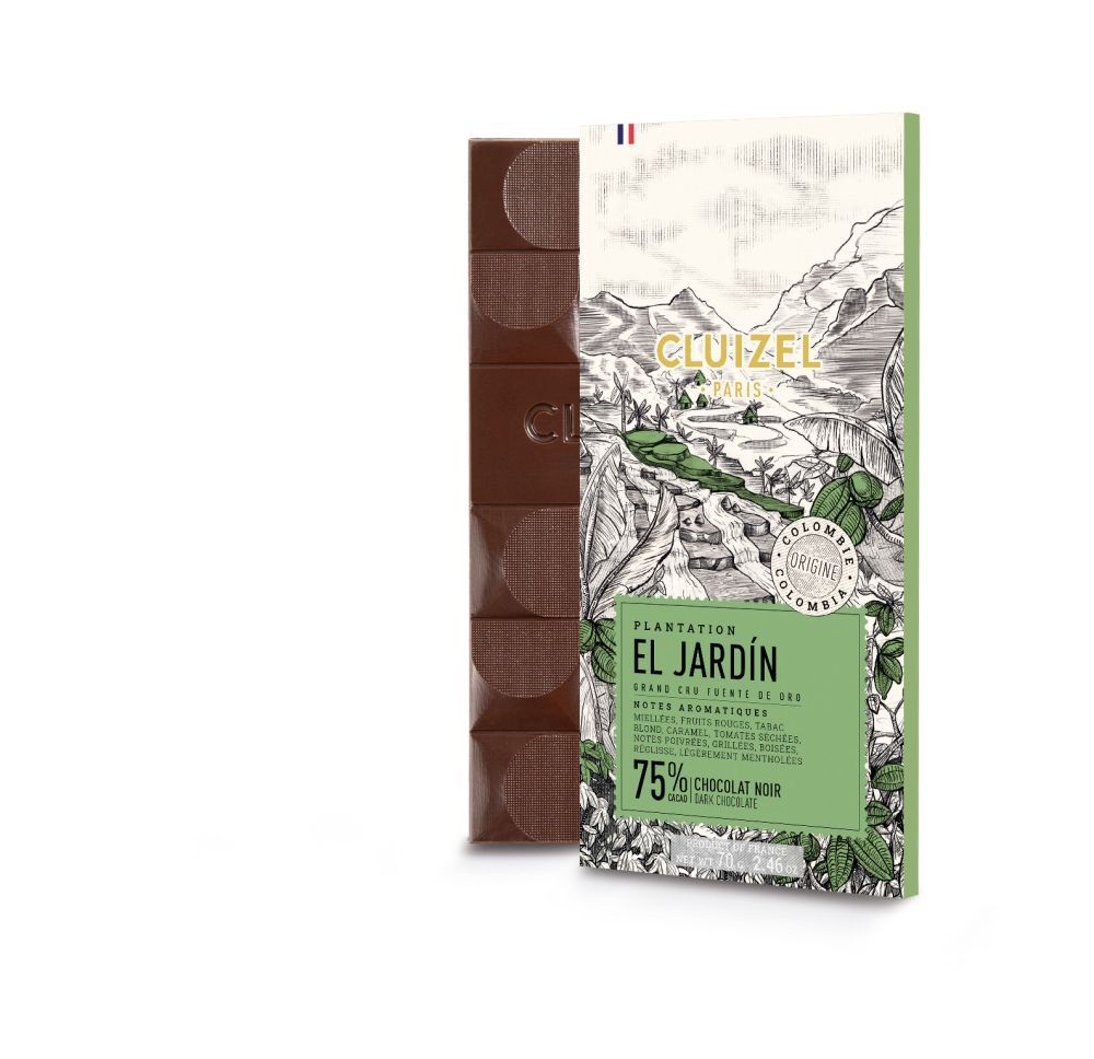 Tafel-Schokolade dunkel | zartbitter 'El Jardin Noir' 75% (70g) 