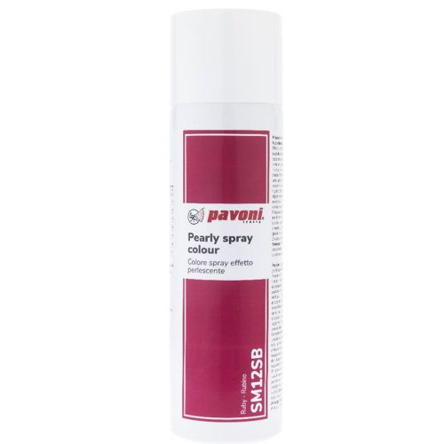 Lebensmittelfarbe zum Sprühen metallic rubinrot (250ml)