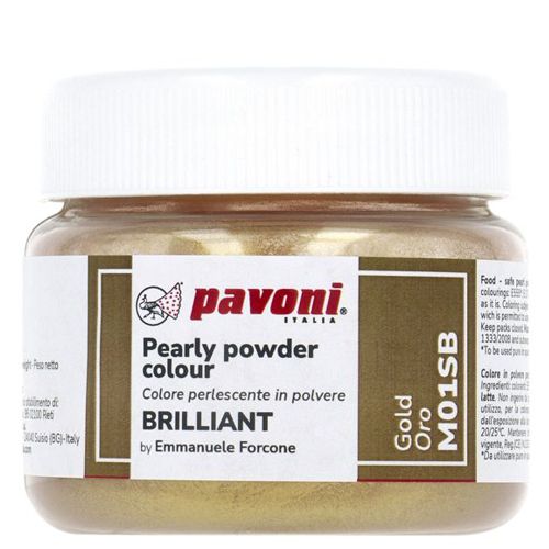 Lebensmittelfarbe metallic gold (40g) 