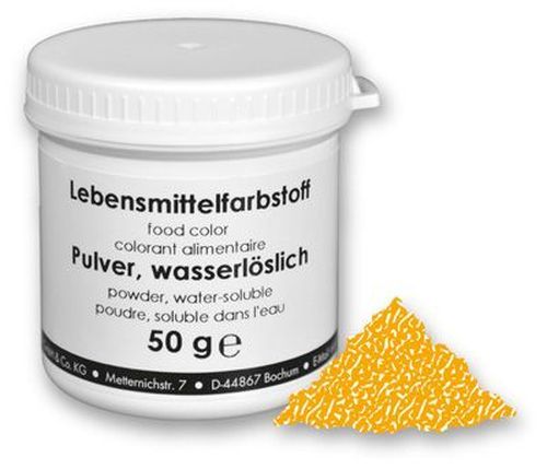 @ Lebensmittelfarbe eigelb (50g), Pulver, wasserlöslich