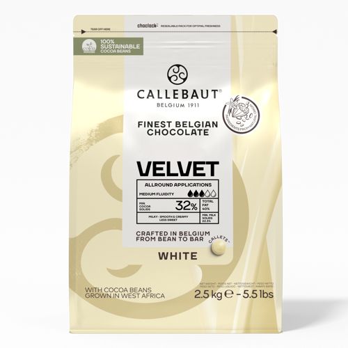 Couverture 'Velvet' 34,6% weiß, Drops | Chips | Callets