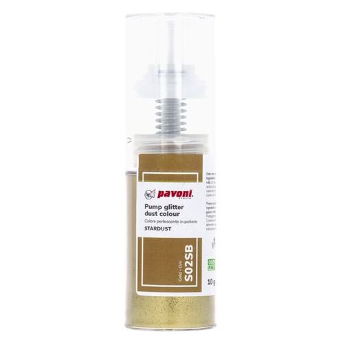 Lebensmittelfarbe zum Sprühen metallic gold 'Pumpflacon' (10g)
