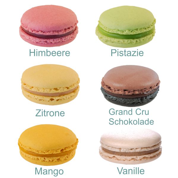 TK-Macarons Sortiment Mix 'CL' 6 Sorten ca.4,5cm / ca.20g (32Stk/Pck - 12Pck/Ukt)