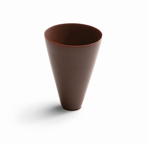 @ Schoko- | Pralinen-Schalen Cones | Hörnchen dunkel | bitter (24 Stk)