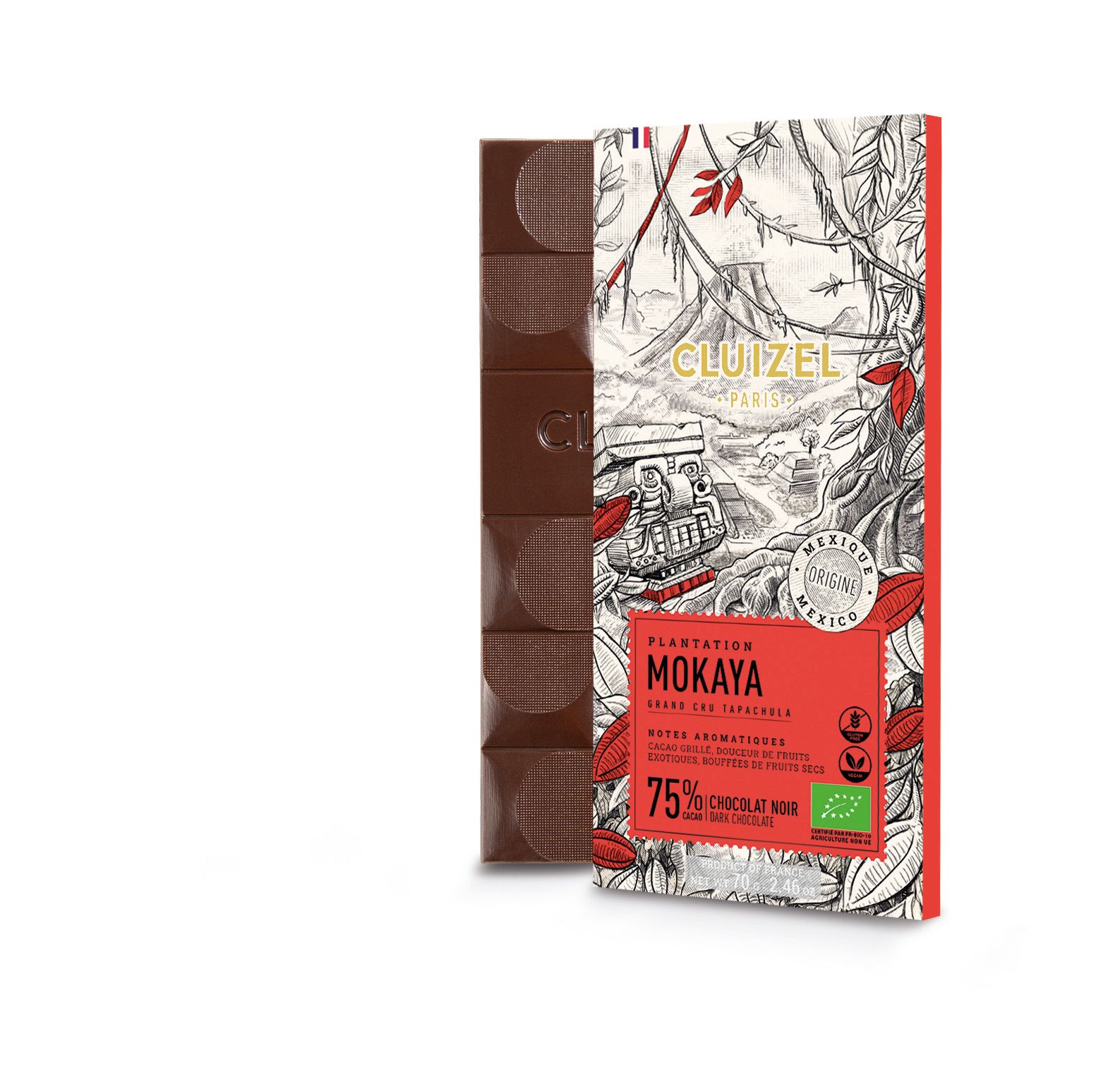 BIO Tafel-Schokolade dunkel | zartbitter 'Mokaya Noir' 75% (70g) 