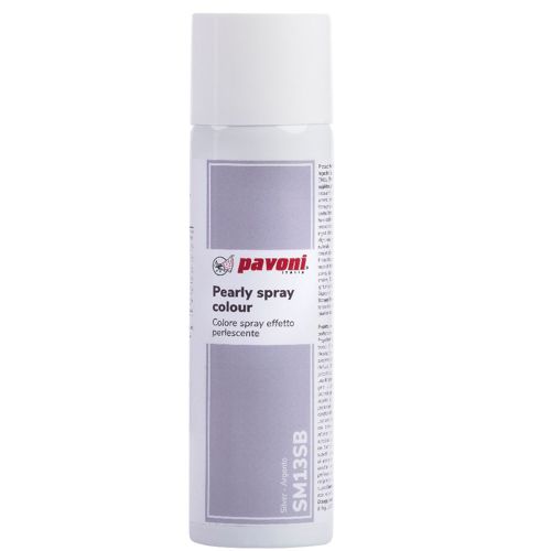 Lebensmittelfarbe zum Sprühen metallic hell-silber (250ml)