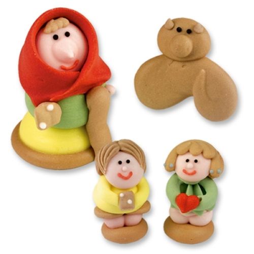 @ Zucker-Dekor Aufleger 3D Hexengruppe  (12 Sets)