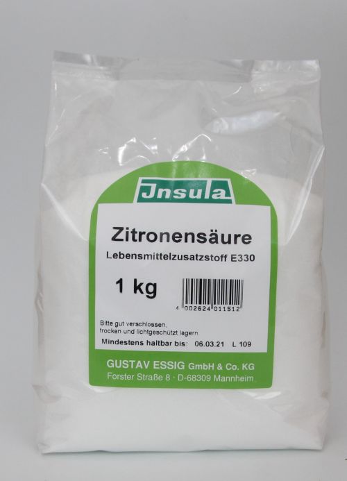 Zitronensäure* bleifrei