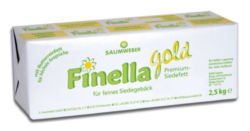 Siedefett | Finella Gold Krapfenfett (4 x 2,5 Kg Stange)