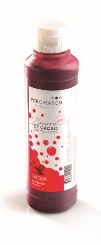 Kakaobutter gefärbt himbeerrot (200g) 