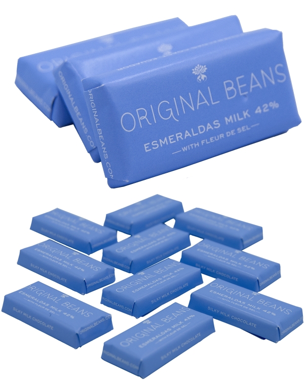 BIO Mini-Tafel-Schokolade 'Napos' milch 'Esmeraldas' 42% (4,5g) 