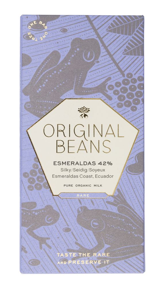 BIO Tafel-Schokolade vollmilch 'Esmeraldas' 42% (70g) 