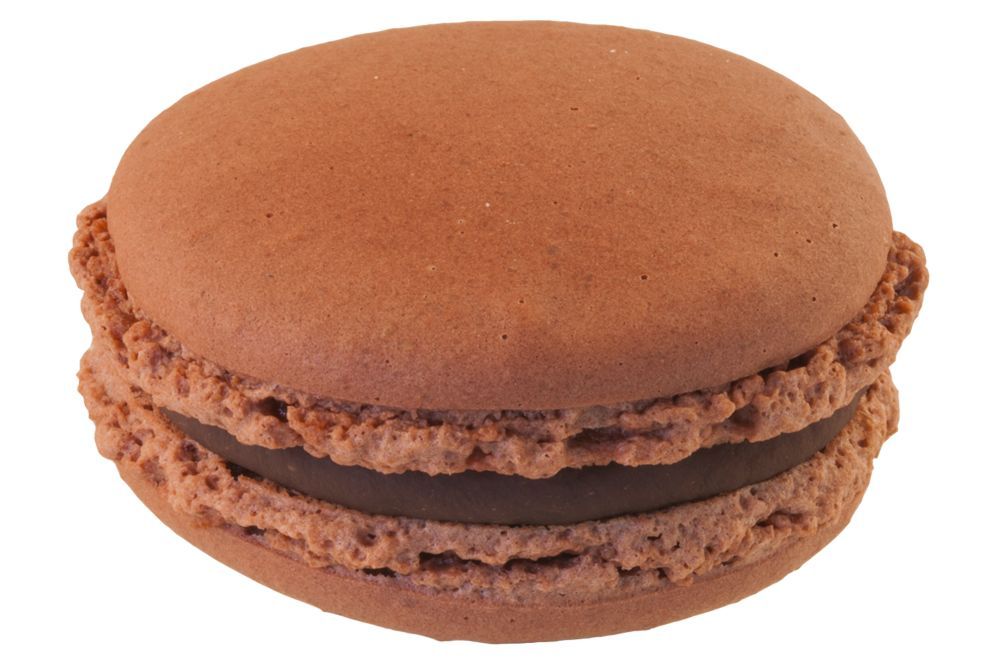TK-Macarons Dunkle | Bitter Schokolade ca.4,5cm / ca.18g  (32 Stk/Pck - 12 Pck/Ukt)