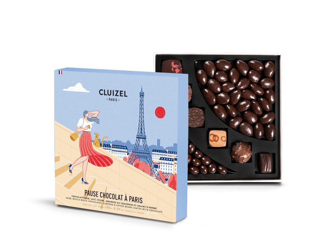 @ Coffret-Schachtel mit Pralinen & Dragees 'Coffret Pause'  (180g)
