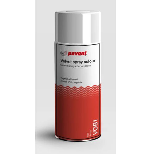 @ Lebensmittelfarbe auf Ölbasis | 'Velvet-Spray' rot (400 ml)